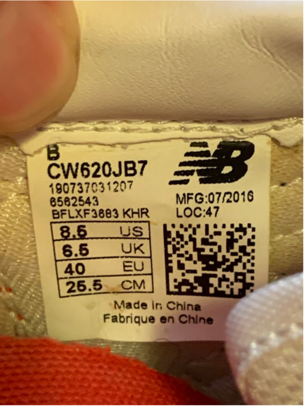 New Balance Sneakers 8.5 Orange Navy White - Picture 7 of 7
